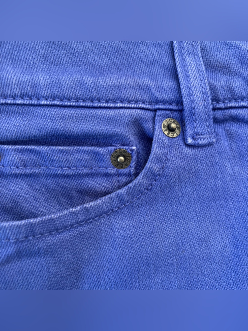 J.Crew bright blue denim mini-skirt - Picture 4 of 9